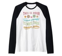 ABA Therapist Bahavior Analista Visual Prompt per Scrivere Maglia con Maniche Raglan