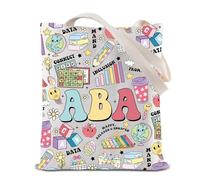 ABA Tote Bag Applied Behavior Analysis Apprezzamento Regalo BCBA Borsa per la spesa riutilizzabile Borsa per la spesa Borsa Terapista, Borsa Aba, 35*40cm