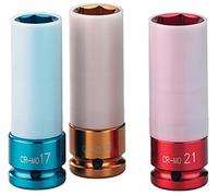 ABAC 3 prese 1/2" robuste con protezione, 17mm, 19mm, 21mm