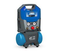 ABAC Compressore d'Aria Portatile Suitcase 6, Compressore Aria Oil-Free con Tubo Flessibile, Manometro Integrato, Pressione Massima 8 Bar, Potenza 1.5 CV, Rumorosità 97 dB LwA
