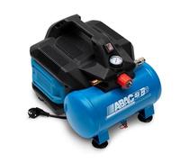 ABAC EASE-AIR 6 Compressore d'Aria Portatile Silenzioso, Compressore Aria Oil-Free, Pressione Massima 8 Bar, Potenza 0,75 Hp, Serbatoio 6 Litri, Rumorosità 49 dB