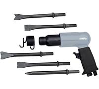 ABAC Martello Scalpellatore Pneumatico G-475 - Valigetta in plastica con accessori (5 scalpelli 175 mm + molla di arresto + mini oliatore + bottiglia d'olio vuota) - 4500 numero di impatti