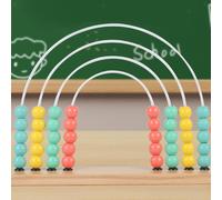 Abaco Arcobaleno in Legno, Perline Giocattolo per Contare, Giocattolo per La