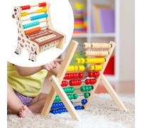 Abaco con cornice in legno, gioco di matematica educativo per bambine e