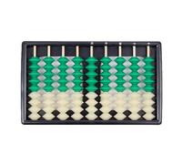 Abaco educativo ABS a 9 cifre 9 perline Abaco bambini strumento di calcolo matematico 9 colonne 9 perline calcolatrice vintage cinese