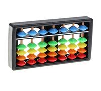 Abaco in legno a 7 cifre in stile vintage, strumento per contare calcolatrice cinese giapponese e matematica