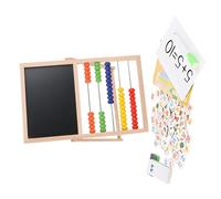 Abaco in legno per bambini Lavagna magnetica bifacciale Lavagna Abaco Strumento per l ' apprendimento della matematica per la scuola materna Cornice per conteggio dei bambini della scuola materna