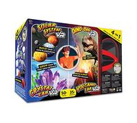Abacus Brands Virtual Reality 4 in 1 Deluxe VR Lab - Libro interattivo illustrato VR e set di attività di apprendimento STEM (sistema solare, Dino-Dig, Crystal e vulcano)
