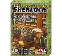 ABACUSSPIELE Krimi Sherlock-Gioco di Carte Medioevo-Il Venditore di castiglia, Colore Argento, Grande, 48216