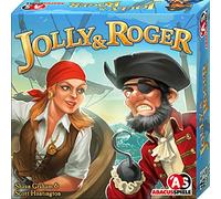 ABACUSSPIELE- Jolly & Roger Gioco di Famiglia, Colore Verde Teal/Turchese, ABA06163