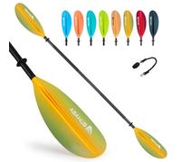 Abahub 218/230/241 cm Pagaia Kayak Alluminio Doppia Remi Kayak Paddle Pagaie da Kayak con Paddle Line per Kayak Barca a Remi Canoa