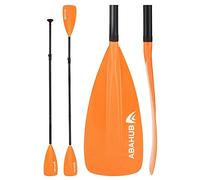 Abahub Pagaia SUP Alluminio Remi Paddle Stand Up Telescopico 173-213 cm per Tavola da Surf Canoa, Lama in Nylon di Plastica in Nero/Blu/Verde/Rosso/Arancione/Giallo