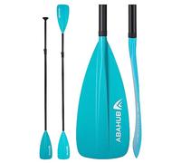 Abahub Pagaia SUP Alluminio Remi SUP Paddle Stand Up Paddle Telescopico 173-213 cm per Tavola da Surf Canoa SUP, Lama in Nylon di Plastica in Nero/Blu/Verde/Rosso/Arancione/Giallo (2 in 1 Pagaia Blu)