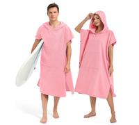 Abahub Poncho da Spiaggia e surf Unisex,Leggero ad Asciugatura Rapida,S | Accappatoio Asciugamano Con Cappuccio in Microfibra Assorbente ,Adult Surf Poncho,Adatto per Spiaggia, Piscina e Surf