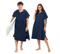 Abahub Poncho da Spiaggia e surf Unisex, Leggero e ad Asciugatura Rapida | Accappatoio Asciugamano Con Cappuccio in Microfibra Assorbente ,Adatto per Spiaggia, Piscina e Surf M/L
