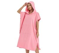 Abahub Poncho da Spiaggia e surf Unisex, Leggero e ad Asciugatura Rapida,M | Accappatoio Asciugamano Con Cappuccio in Microfibra Assorbente ,Adult Surf Poncho,Adatto per Spiaggia, Piscina e Surf