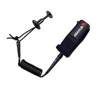 Abahub Premium 4 ft Bodyboard Leash 5,5 mm di Spessore a Spirale Polso Surf Body Board Guinzagli con Spina per Bodyboard, Nero