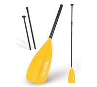 Abahub SUP Paddle in alluminio regolabile per paddleboard, lega di alluminio, codolo rivestito in PU, 172-213 cm, lama in nylon in plastica