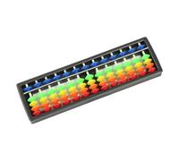 Abako colorato a 13 file per studenti, design resistente, per esercizi di matematica, strumento di conteggio portatile, migliora la concentrazione durante le attività scolastiche in classe, strumenti
