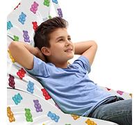 ABAKUHAUS Dolce Sedia per Custodia per Giocattoli, Vibrant Gummy Bears, Conservazione di Animali Imbalsamati ad alta Capacità, Multicolore