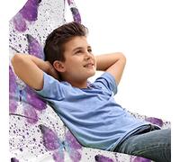 ABAKUHAUS La farfalla Sedia Comoda, Moderna Effetto Poly, Conservazione di Animali Imbalsamati ad alta Capacità, Viola Pale Blue Bianco