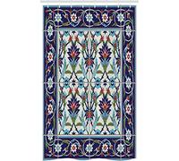ABAKUHAUS modello turco Tenda da Doccia, tulipani Daisies, Tessuto Set di Decorazioni per il Bagno con Ganci, per la vasca da bagno, 120 x 180 cm, Multicolore