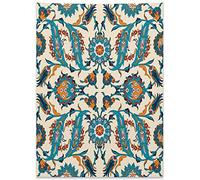 ABAKUHAUS Oriente Arazzo, Antique Boho Motif, Decorazione murale in tessuto per camera da letto, 110 x 150 cm, Multicolore