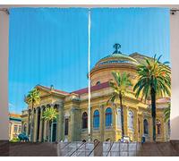 ABAKUHAUS Sicilia Tenda, Teatro Massimo di Palermo, Rinfresco Indulgente e Veloce Due Pannelli Set, 280 x 225 cm, Multicolore