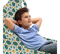 ABAKUHAUS Teal Sedia per Custodia per Giocattoli, Marocchino stella ornamento, Conservazione di Animali Imbalsamati ad alta Capacità, Teal Marigold