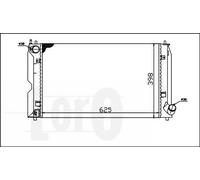 ABAKUS 051-017-0006 Radiatore, Raffreddamento motore per TOYOTA