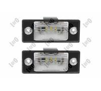 ABAKUS Luce Targa 053-10-920LED Per VW Con LED 2 Poli, Con Lampadina, 1 Paio