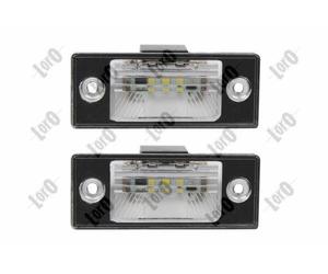 ABAKUS Luce Targa 053-10-920LED Per VW Con LED 2 Poli, Con Lampadina, 1 Paio