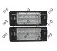 ABAKUS Luce Targa LED L37-210-0008LED Per Opel, Coppia, Nuova