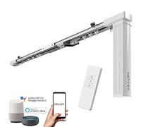 ABALON Binario Motorizzato per Tende, Motore WiFi Compatibile con Alexa, Google Home e App Mobile Tuya Smart, Telecomando, Larghezza fino a 3 metri, Grigio