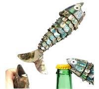 Abalone Shells Bottle Opener- Vintage Charm Meets Ocean Luxury, Novel Unique Fish Shaped Bottle Cap Opener, for Christmas, Home Party,Life Decor Kitchen, Bar Bartender