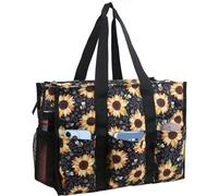 ABAMERICA Borse da infermiera per lavoro, borsa infermieristica, tasche multiple, impermeabile, cerniera superiore, borsa clinica per studenti infermieristici, Medium