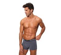 Abanderado Bóxer cerrado Técnico Cintura Extra Suave Pugile Chiuso, Azul Rombos, 52 Uomo