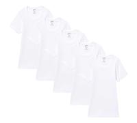 Abanderado Bundle Maglietta Girocollo Junior Maniche Corte, Bianco, 4 Anni (Pacco da 5) Bambini e Ragazzi