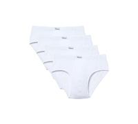 abanderado Lote X4 Slip De Algodón, Bianco (Blanco 001), Large (Taglia Produttore: 52) (Pacco da 4) Uomo