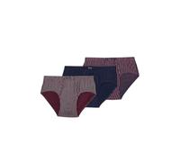Abanderado Slip Aperto Originale Stampe Slip Aperto Uomo (Confezione da 3), Blu-Bordeaux, 60