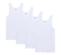abanderado Lote X4 Camisetas Tirantes Algodón Intimo, Bianco (Blanco 001), Large (Taglia Produttore: 52) (Pacco da 4) Uomo