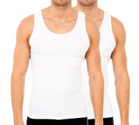 Abanderado - Canotta in Cottone da Uomo, Colore Bianco, Taglia L