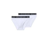 Abanderado Pack 2 Slip Algodón Elástico, Boxer Uomo, Blanco Blanco,