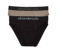 ABANDERADO Sensibile Mutande da Uomo, Nero Kaki, XXL (Pacco da 2)