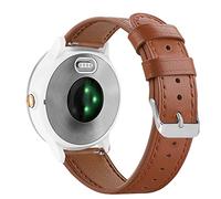 Abanen Cinturino per orologio Garmin Vivoactive 5/Venu Sq/Venu 2 Plus, 20 mm, in vera pelle, a sgancio rapido, per Garmin Vivomove Sport, Vivoactive 3 (marrone)