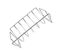 Abaodam 1 Pezzo griglia in Acciaio Inox Griglie Grigliare cremagliera graticola per Barbecue Robusta griglia per bistecche Supporto per Costole per Barbecue Acciaio Inossidabile Argento
