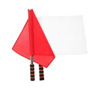 Abaodam 1 Set Bandiera Di Controllo Del Traffico Bandiere A Tema All'aperto Giudice Bianco Rosso Flag Di Penalità Di Calcio Ufficiale Bandiera Da Corsa Bandiera Della Razza Stoffa 2 Pezzi