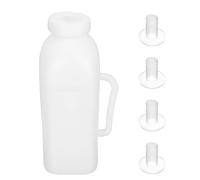 Abaodam 1 Set Brocca Di Latte Di Vitello Secchio Per Mangime Per Agnelli Biberon Per L'allattamento Del Bestiame Ciucci Neonato Alimentatore Di Bestiame Biberon Gel Di Silice Bianca