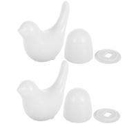 Abaodam 1 Set Copri Vite per WC Copertura per Viti del WC Copertura Viti WC Decorazione Viti WC Tappo del bullone del Water coperchi dei Tappi del Water coprisedili per WC Ceramica Bianca