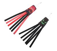 Abaodam 1 Set Decorazione della Bandiera del Tubo d'Aria Arredamento Dimora Windsock Halloween Ghost Arredamento di Halloween Scheletro Fantasma Allarmante Poliestere 2 Pezzi